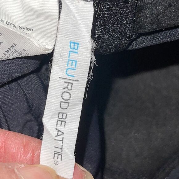 Bleu Rod Beattie Womens Ruffle Bandeau Wave Runner One-Piece Swimsuit Black Sz 4 - Picture 10 of 10